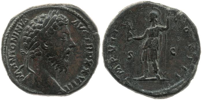 RIC III Marcus Aurelius 1115, реверс, bm