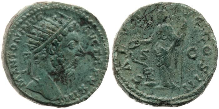 реверс RIC III Marcus Aurelius 965