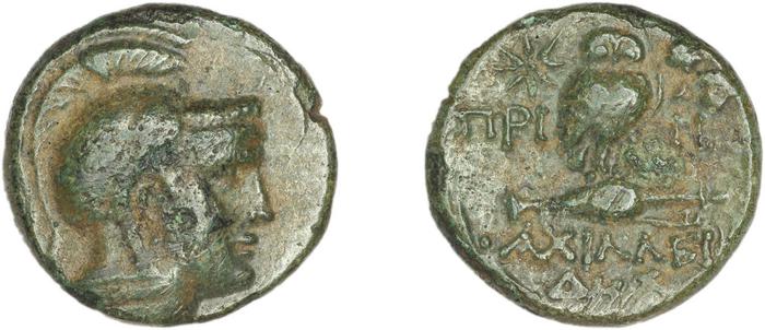 Priene Regling 1927 S, реверс, bm