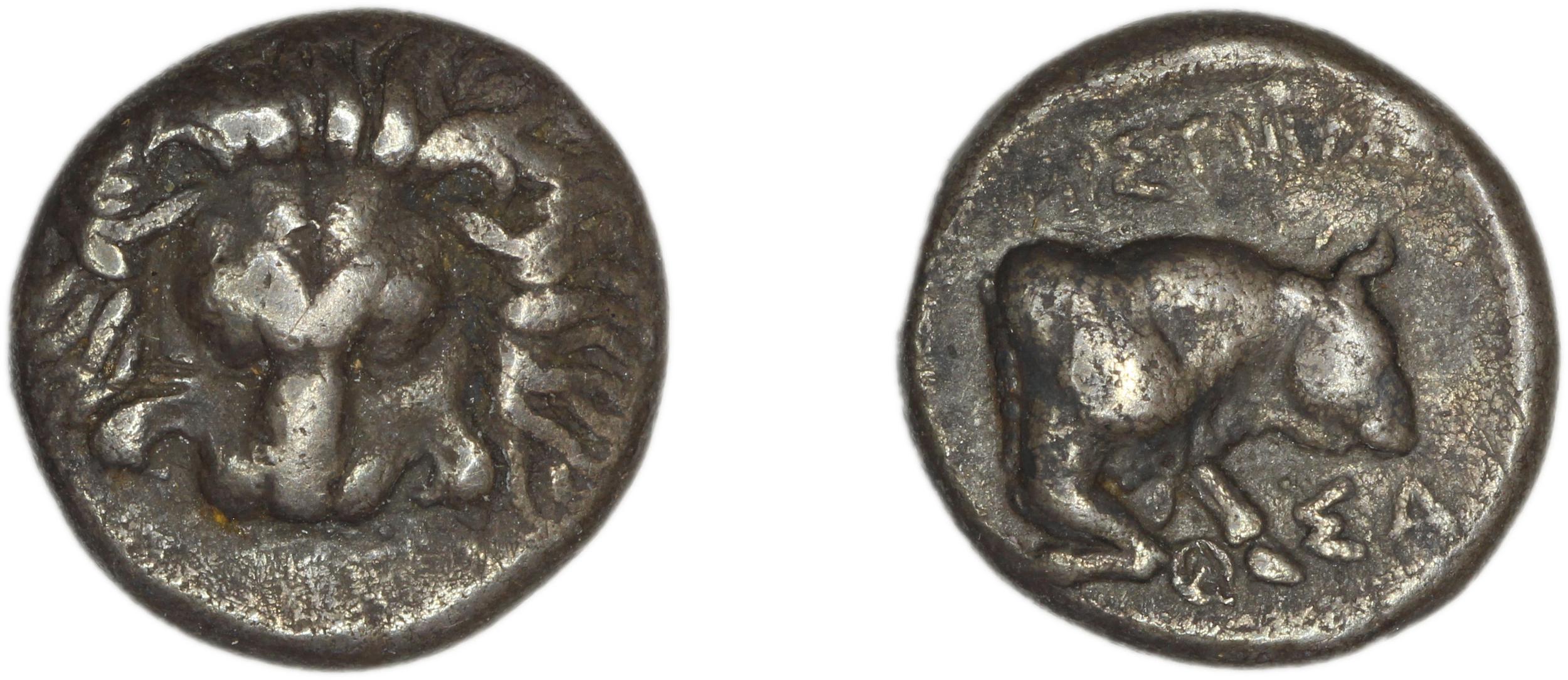 аверс Samos Barron 1966 Class X hemidrachms