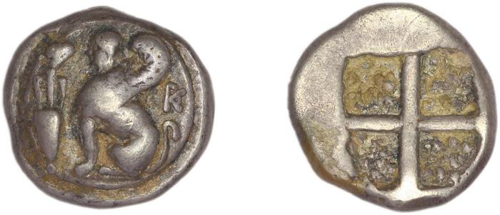 Chios Hardwick 1991 Chian 410-380 ar, реверс, Британский музей