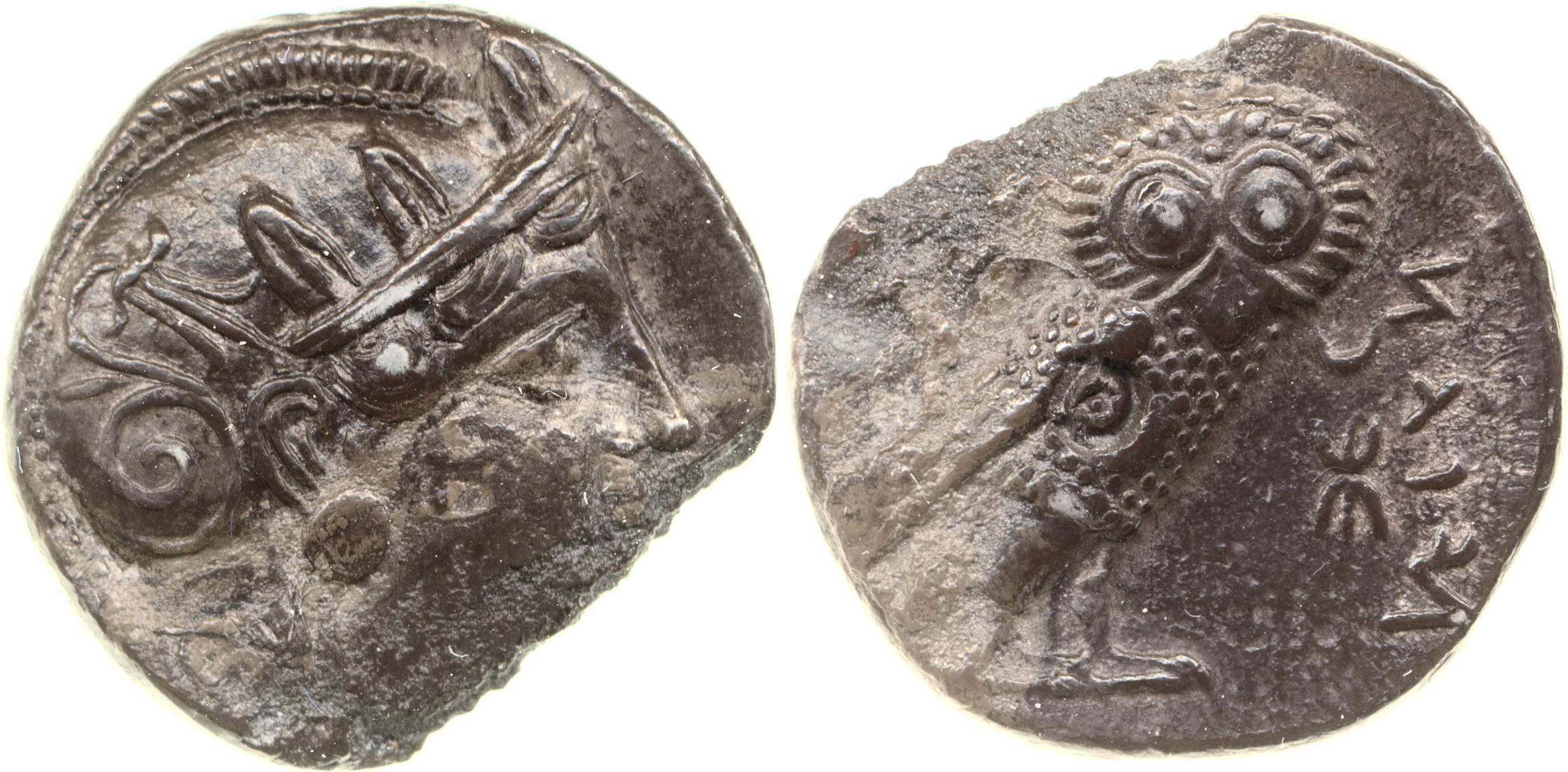 Sabaces Egypt van Alfen 2002 V "Sabakes", Athenian imitations, аверс, bm