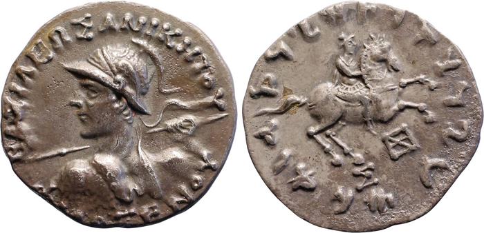 аверс Bactrian and Indo-Greek Coinage Philoxenus 8.1