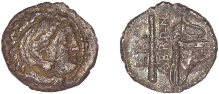реверс Erythrae Kinns 1980 Period III, AR IV