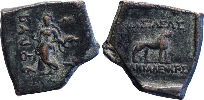 аверс Bactrian and Indo-Greek Coinage Pantaleon 7