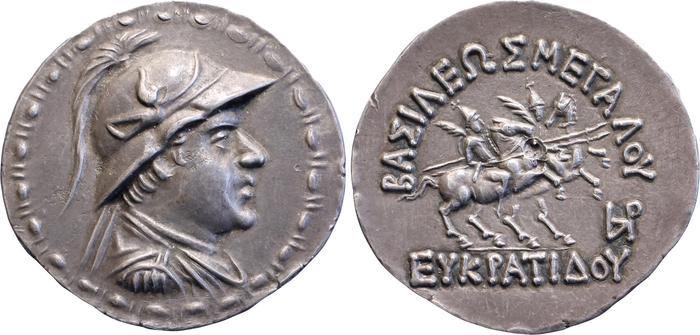 Eucratides I of Bactria rev