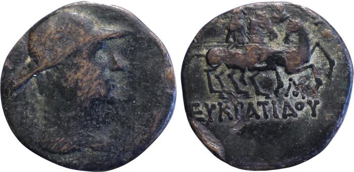 аверс Bactrian and Indo-Greek Coinage Eucratides I 16.4