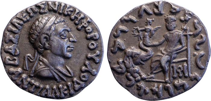Bactrian and Indo-Greek Coinage Antialcidas 11.1, Британский музей