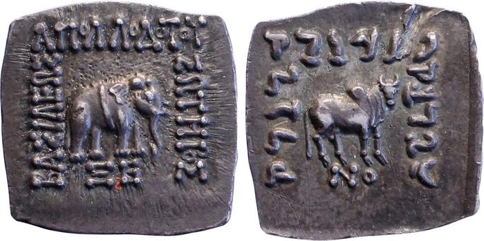 Apollodotus I of Bactria rev