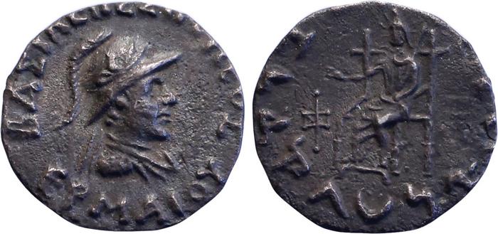 аверс Bactrian and Indo-Greek Coinage Hermaeus 6.1