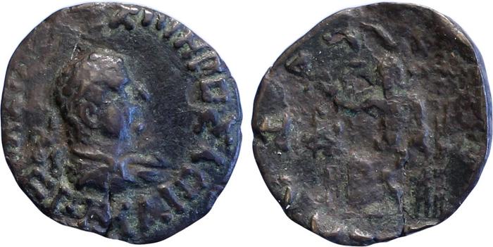 obverse Bactrian and Indo-Greek Coinage Hermaeus 21.2