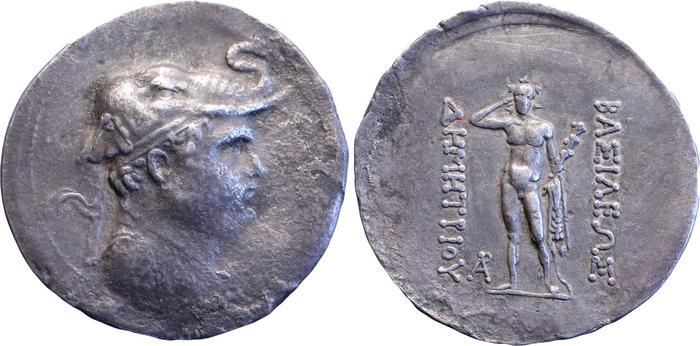 аверс Bactrian and Indo-Greek Coinage Demetrius I 1.8