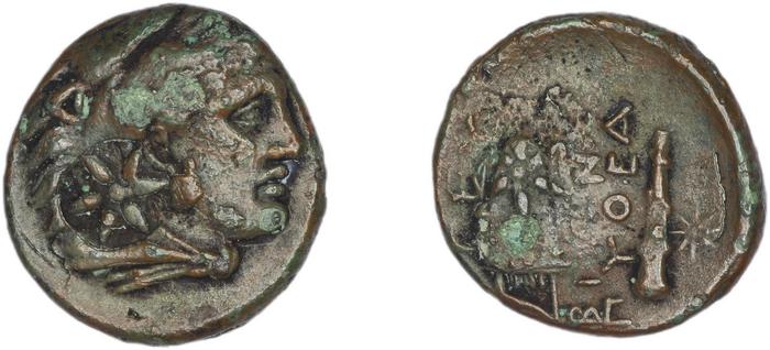 Erythrae Kinns 1980 Period III.1, AE 7, реверс, Британский музей