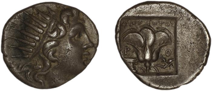 Rhodes Jenkins 1989 Group D drachms, реверс, bm
