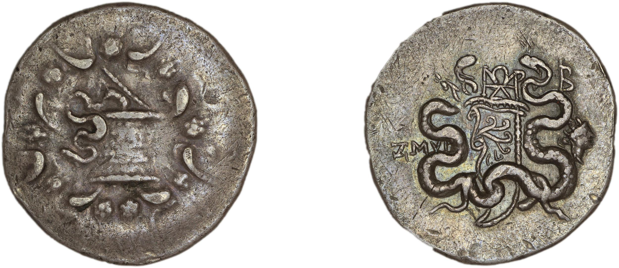 Smyrna Milne 1927 Period X cistophori, аверс, bm