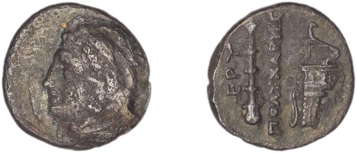 Erythrae Kinns 1980 Period III, AR VI, реверс, bm