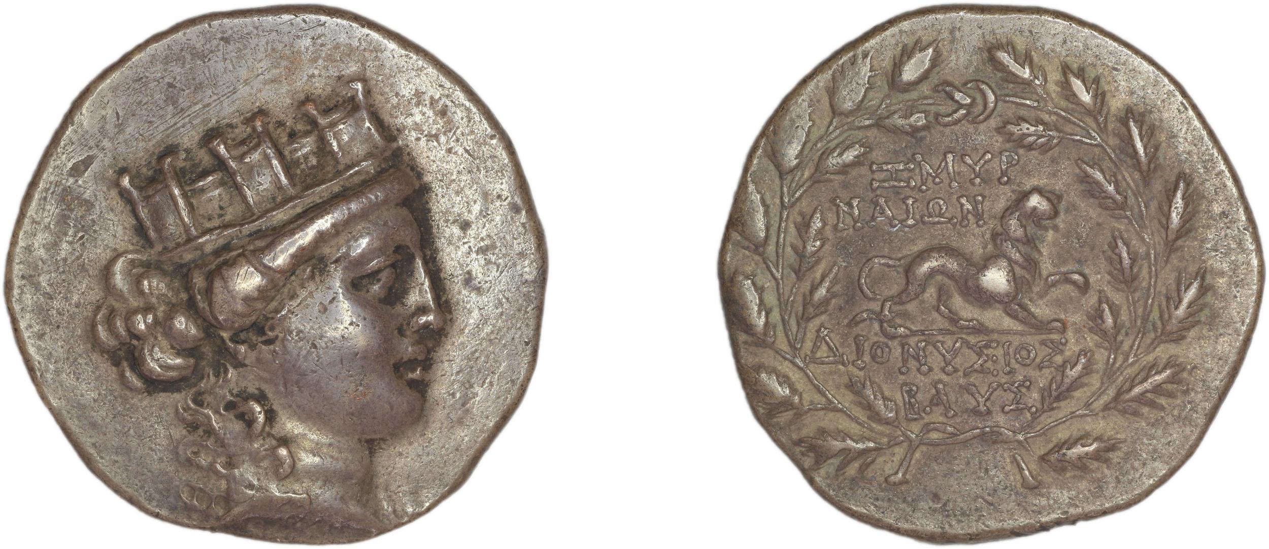 Smyrna Milne 1914 Series 2 tetradrachms, аверс, bm