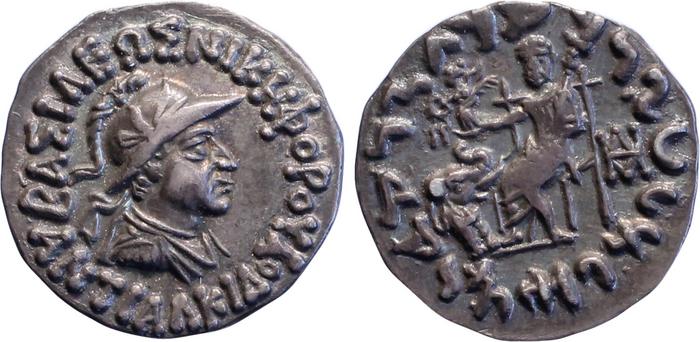 аверс Bactrian and Indo-Greek Coinage Antialcidas 15.3