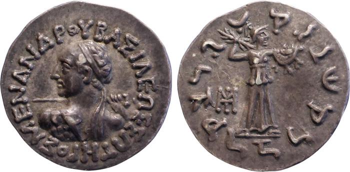 Bactrian and Indo-Greek Coinage Menander I 4.4, Британский музей
