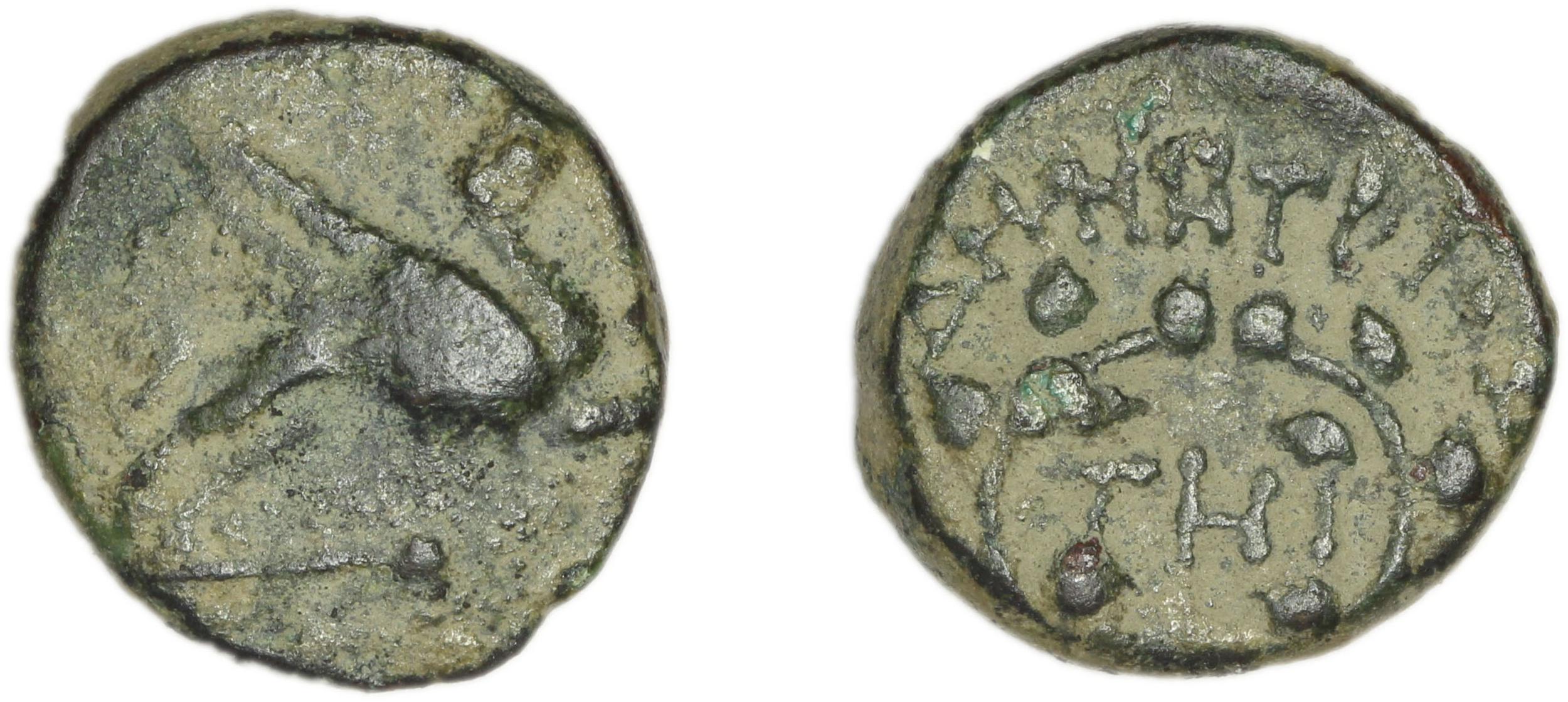 Teos Kinns 1980 Period I.2, AE 9, аверс, Британский музей