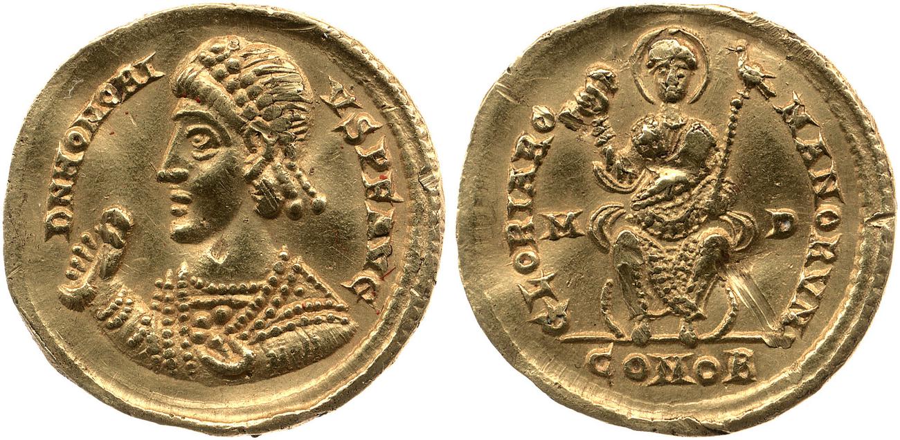 аверс RIC X Honorius 1208