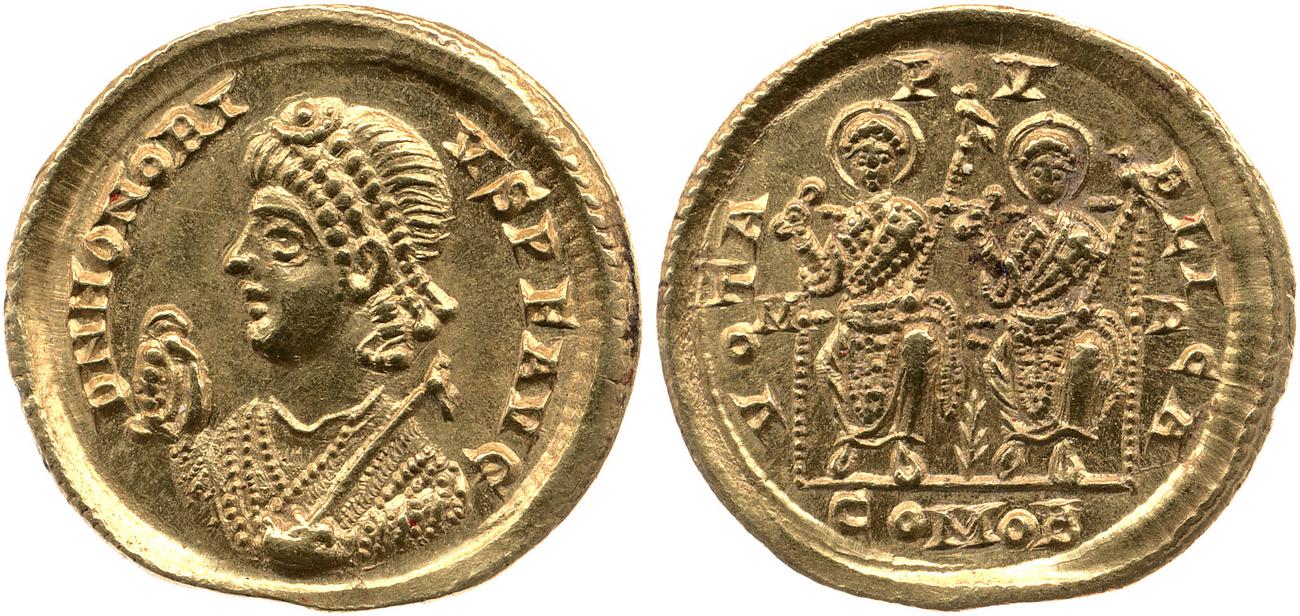 аверс RIC X Honorius 1207