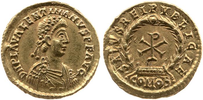 реверс RIC X Valentinian III 2051