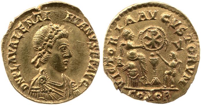 реверс RIC X Valentinian III 2013