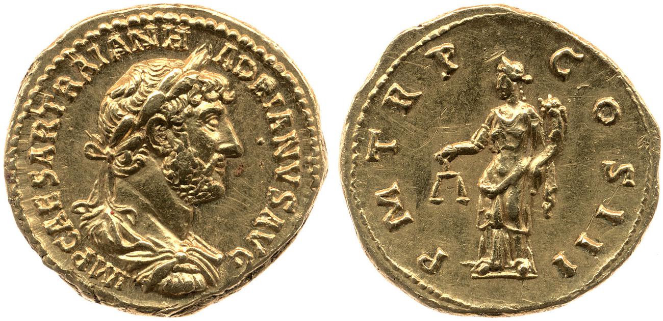 аверс RIC II, Part 3 (second edition) Hadrian 384