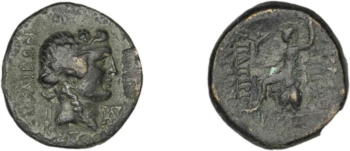 реверс C. Papirius Carbo Nicaea Waddington 1910 5-7