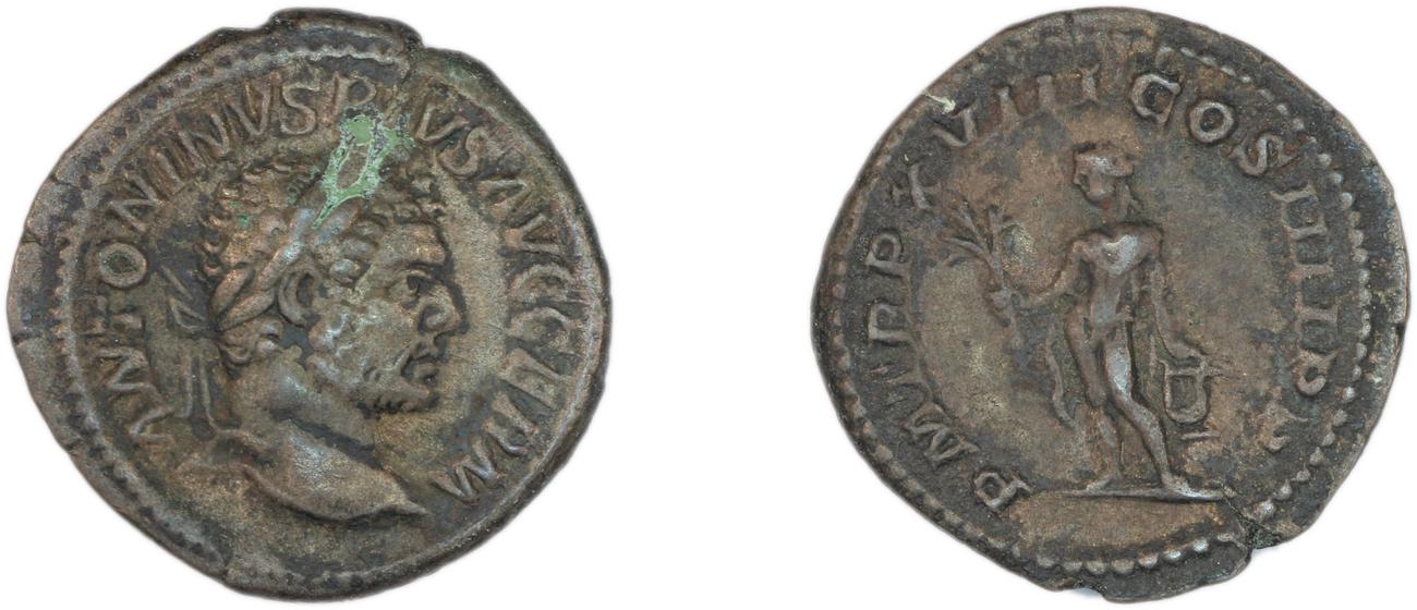 RIC IV Caracalla 254, аверс, Британский музей