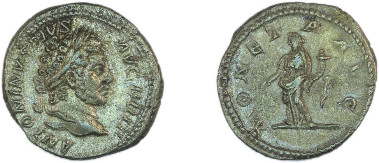 RIC IV Caracalla 224, аверс, Британский музей