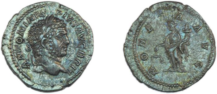 RIC IV Caracalla 224, реверс, Британский музей