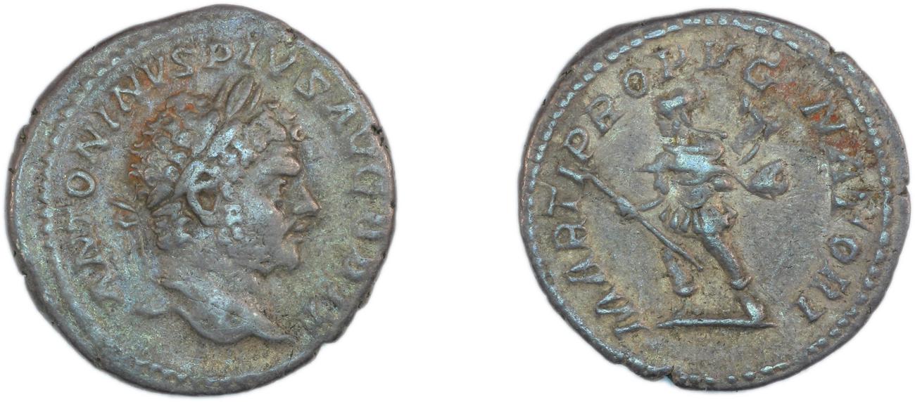 RIC IV Caracalla 223, аверс, Британский музей