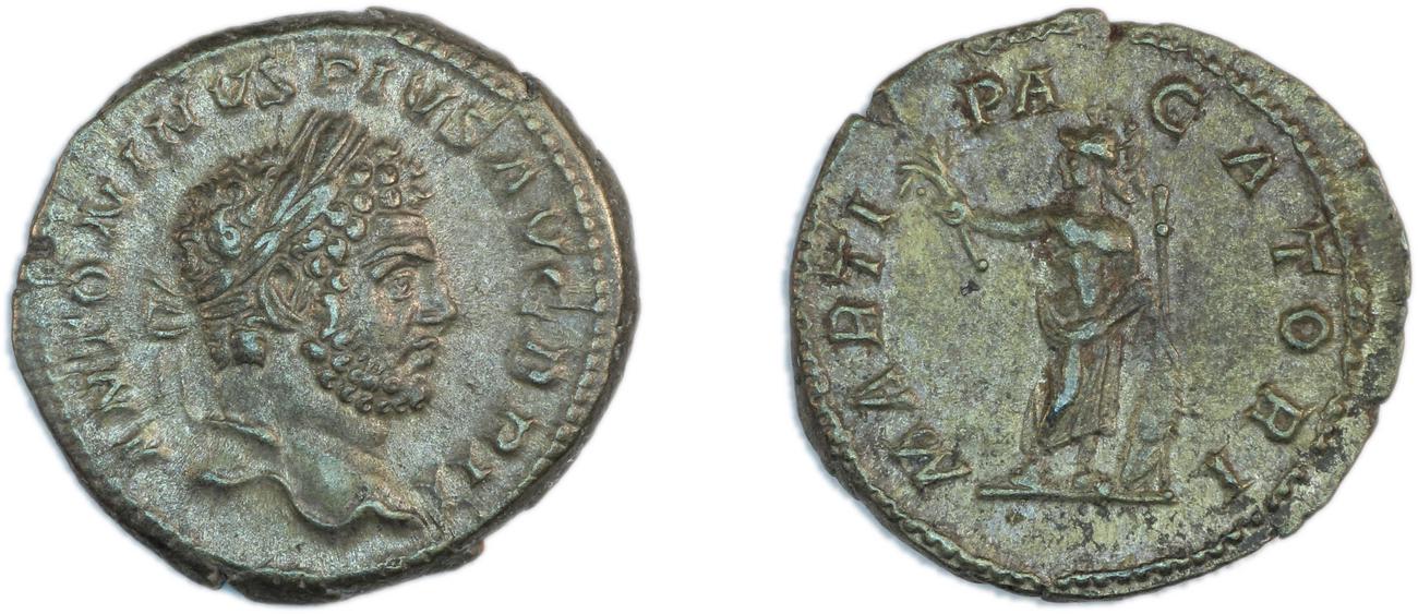 RIC IV Caracalla 222, аверс, Британский музей