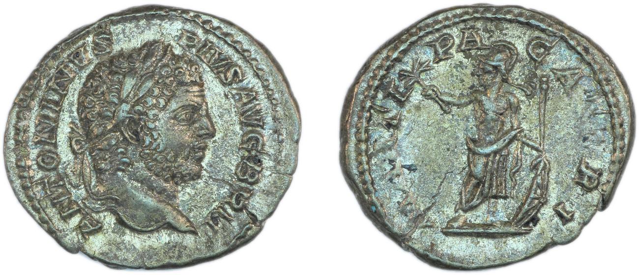 RIC IV Caracalla 222, аверс, Британский музей