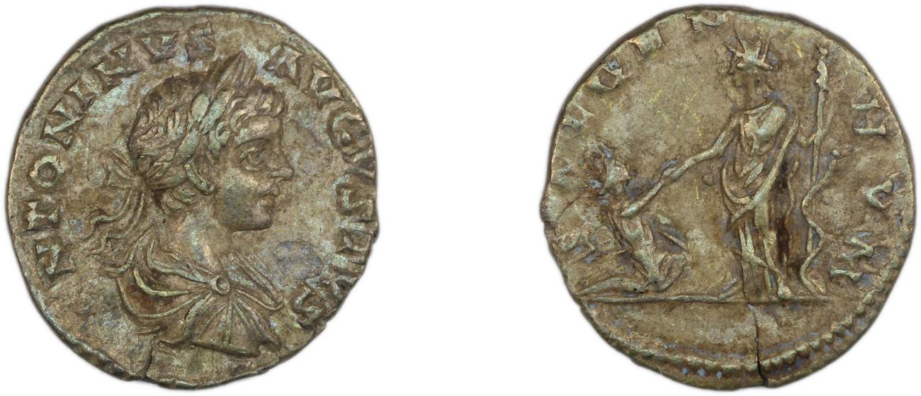 RIC IV Caracalla 350, аверс, Британский музей