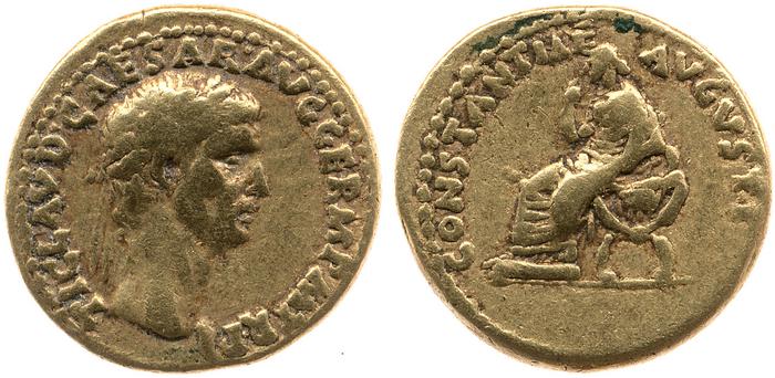 RIC I (second edition) Claudius 13, реверс, bm