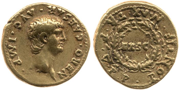 RIC I (second edition) Nero 16, реверс, bm
