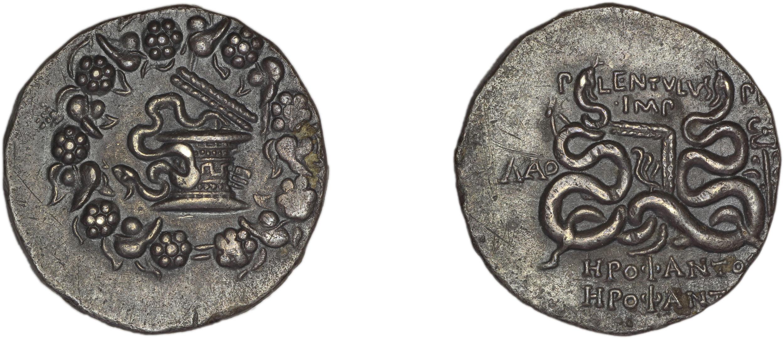 аверс P. Lentulus P.f., governor of Cilicia Laodiceia ad Lycum Metcalf 2017 IX