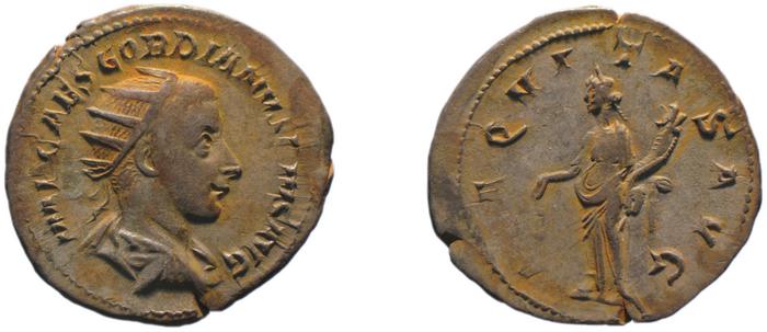 RIC IV Gordian III 51, реверс, bm