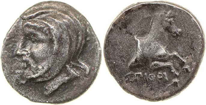 аверс Spithridates Cyme Bodzek 2011 pl. 4.2-3
