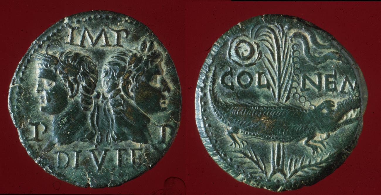 RIC I (second edition) Augustus 159, аверс, bm