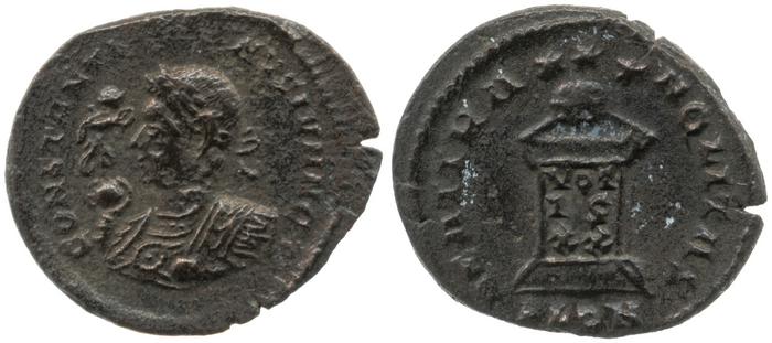 RIC VII Londinium 288, реверс, Британский музей