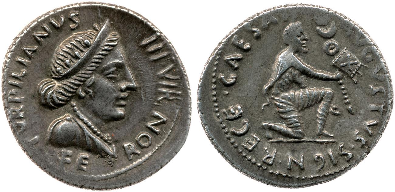 RIC I (second edition) Augustus 288, аверс, bm