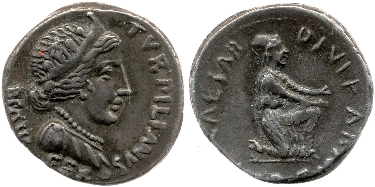 RIC I (second edition) Augustus 291, аверс, bm