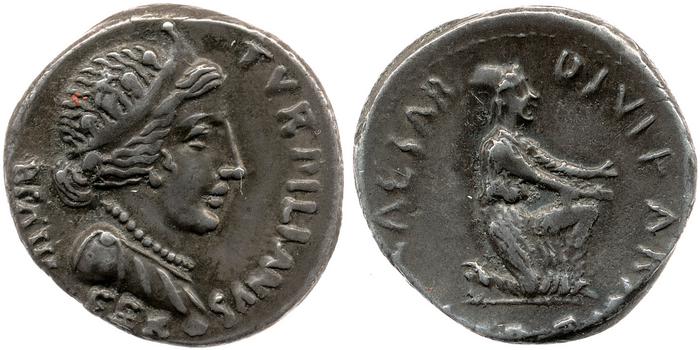 RIC I (second edition) Augustus 291, реверс, bm