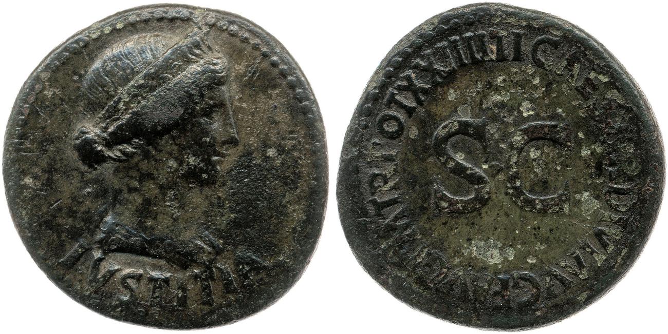 RIC I (second edition) Tiberius 46, аверс, bm
