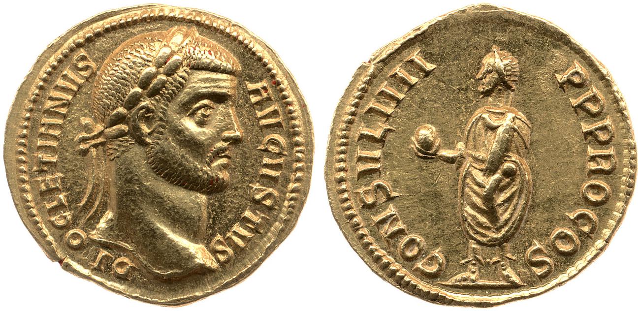 аверс RIC V Diocletian 285