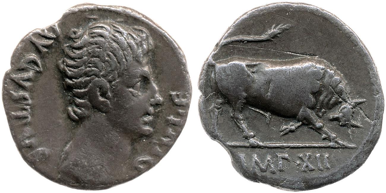 RIC I (second edition) Augustus 176A, аверс, bm